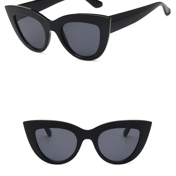 black cat eye spring summer sunglasses classic Sunnies - Picture 3 of 4